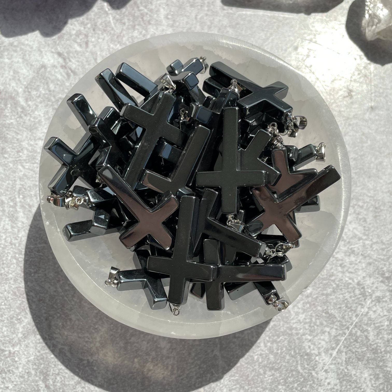 Hematite Cross Pendant Hematite Cross Pendant